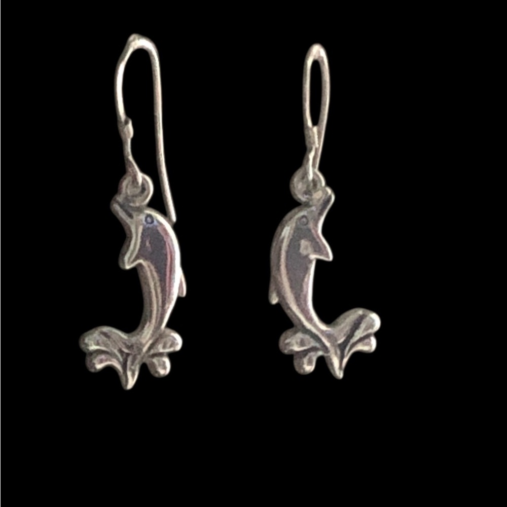 Vintage Dolphin dangling earrings